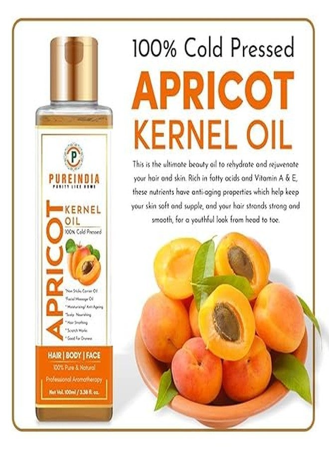Pureindia Apricot Oil Cold Pressed | Suits Most Skin Types, Anti-aging, Shiny Nails, Hair Growth, Face & Body | 100 Ml | For Men & Women. Gattu Ka Tel. Anti- Ageing Oil. - Image 4