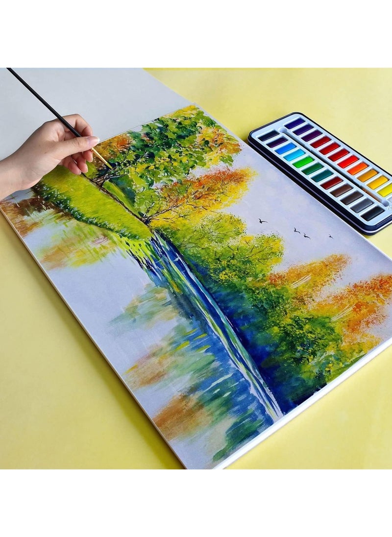 MARKQ Watercolor Paper Pad, A4 Sketchbook for Watercolour Painting Art Drawing Sketching Mixed Media, 300 gsm, 20 Sheets  - Image 5