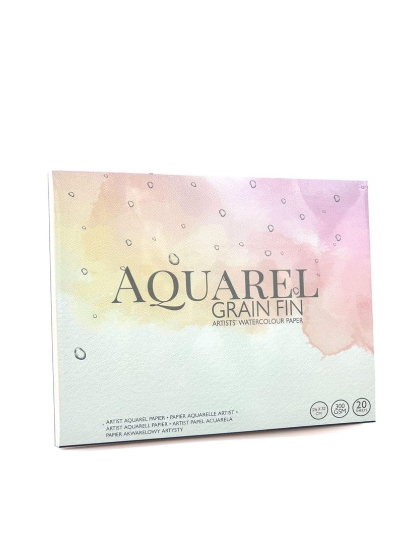 MARKQ Watercolor Paper Pad, A4 Sketchbook for Watercolour Painting Art Drawing Sketching Mixed Media, 300 gsm, 20 Sheets  - Image 1