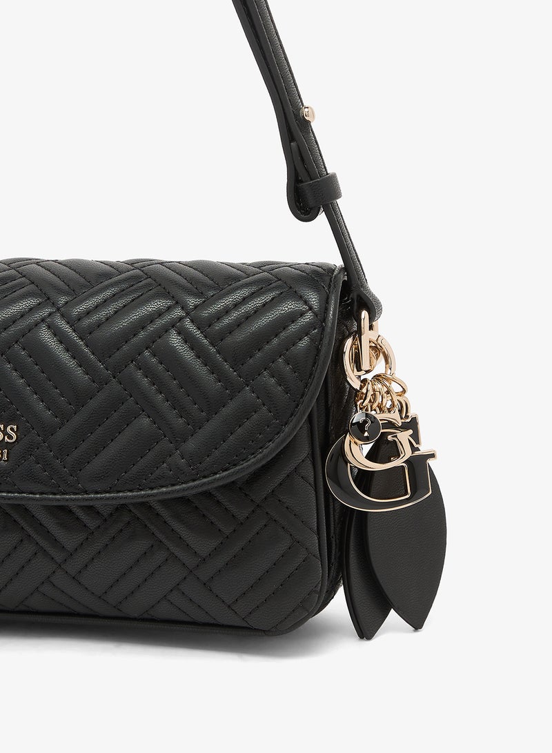 GUESS Sally Convertible Flap Over Crossbody Bag - Image 3