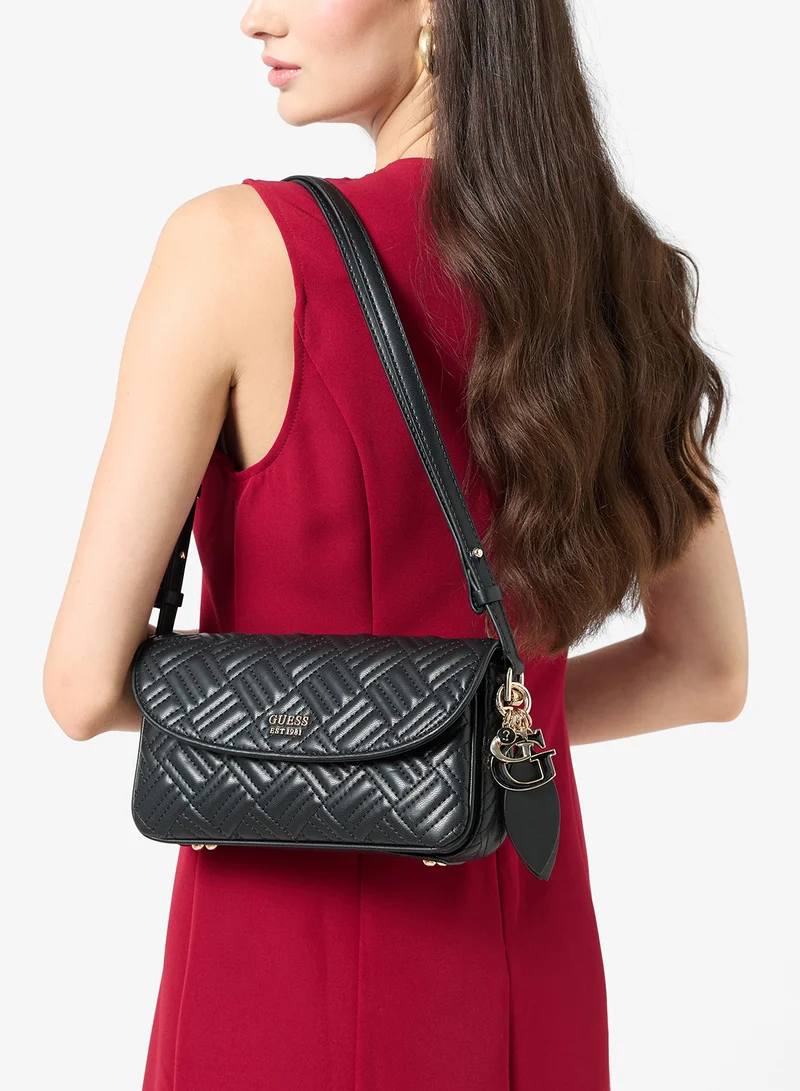 Guess  Sally Convertible Flap Over Crossbody Bag for Women | Best Price UAE