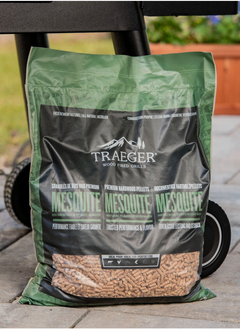 TRAEGER Mesquite Wood Fired Flavor 100% All-Natural Wood Pellets For Smokers And Pellet Grills, Bbq, Bake, Roast, And Grill, 20Lb Bag  - Image 3