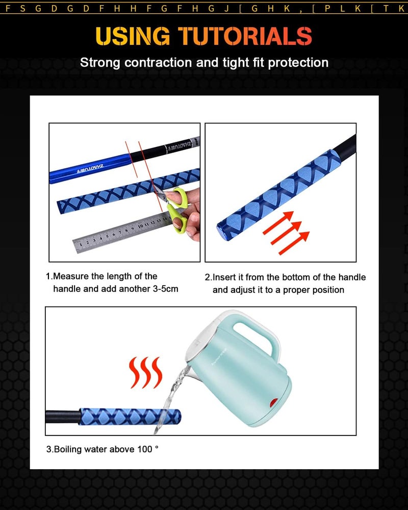 GLL Heat Shrink tubing, Long 3.2 ft, Big Size 15-50mm, Insulation Non-Slip Waterproof - Image 5