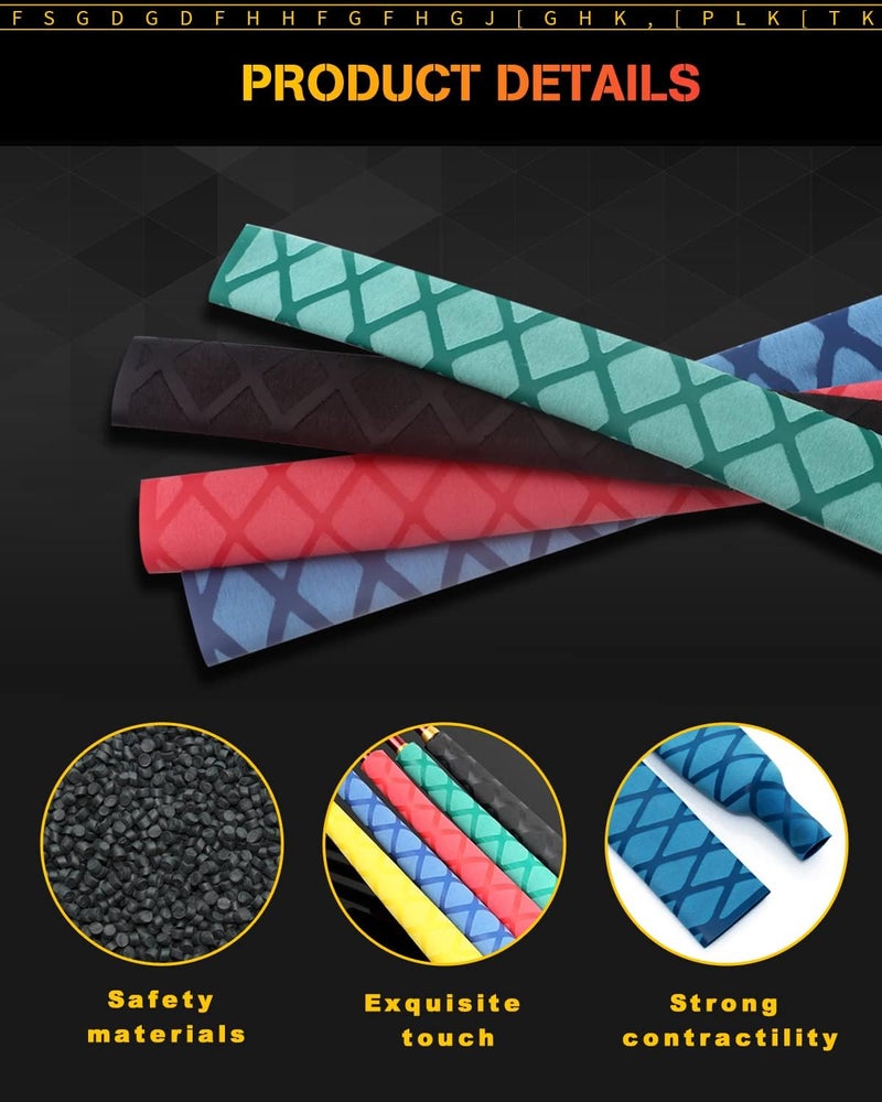 GLL Heat Shrink tubing, Long 3.2 ft, Big Size 15-50mm, Insulation Non-Slip Waterproof - Image 3