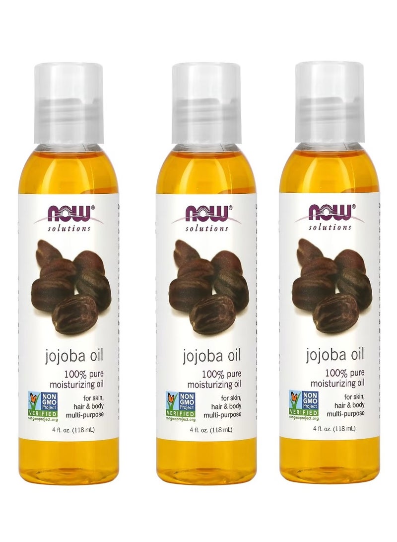 ناو محلول زيت الجوجوبا 4 أونصة سائلة 118 مل عبوة من 3 قطع - Image 1