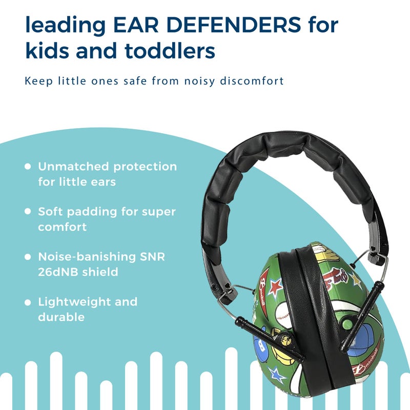 BANZ Kids Headphones â€“ Hearing Protection Earmuffs for Children â€“ Adjustable Headband to fit All Ages â€“ Protect Kids Ears â€“ Block Noise â€“ Fireworks â€“ Sporting Events â€“ Concerts â€“ Movies (Baseball) - Image 3
