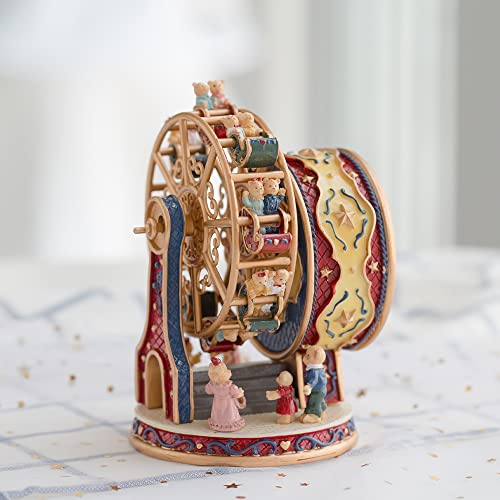 LOVE FOR YOU Gift Wrapped Music Box Bear Ferris Wheel Musical Decoration for Girls and Kids Sister Son Daughter Mom Granddaughter Grandma Niece Women Christmas Birthday Presents Gifts - Image 2