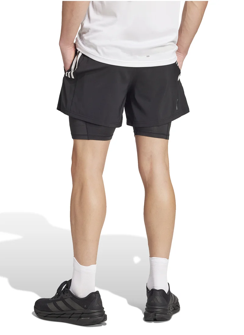اديداس 2In1 Own The Run Climacool 5 Pocket Shorts