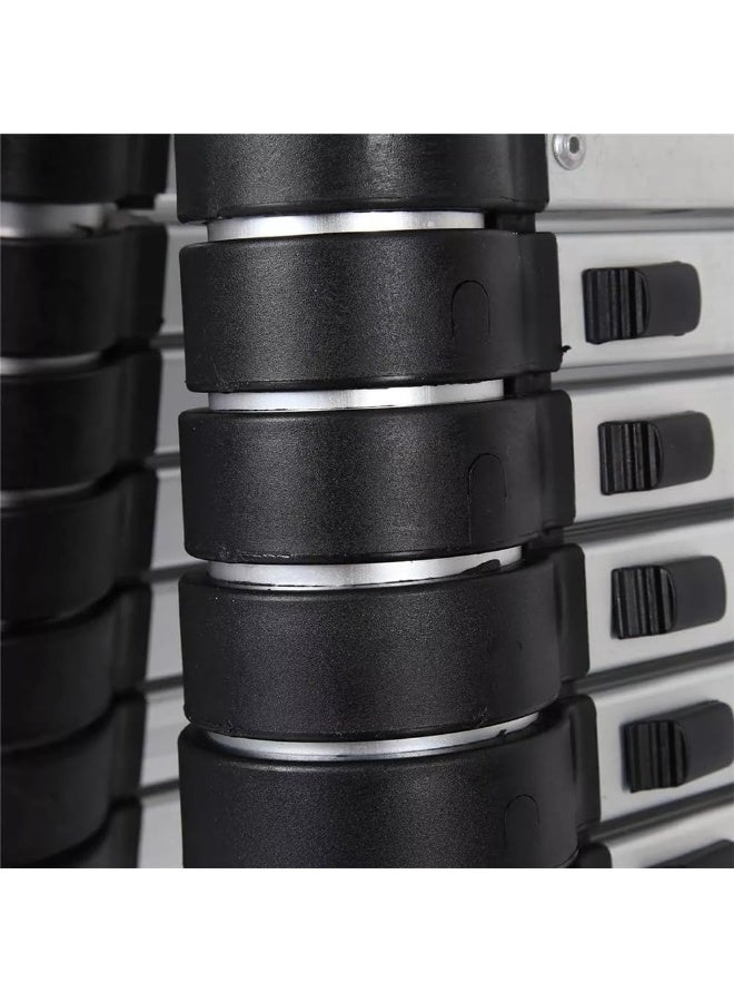 Aluminum Telescopic Ladder 3.8M – Foldable & Non-Slip Ladder – Lightweight & Portable for Home and Construction Use - Image 5