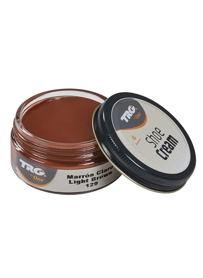 TRG Shoe Cream # 129 Light Brown 50ml - Image 1