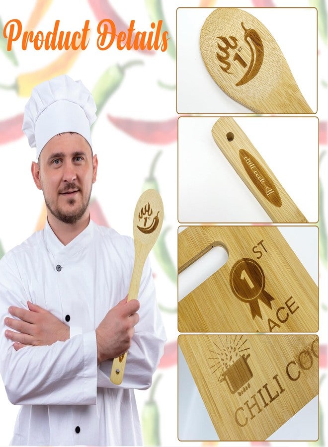 YEXEXINM 3 Sets Chili Cook Off Trophies with Cutting Board, Spoon, 1st to 3rd Place Chili Competition Gift & Decoration - Image 3