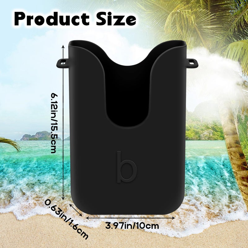BestStone Silicone Phone Holder for Bogg Bags, Compatible Phone Case Attachment, Beach Tote Bag Accessory â€“ Ideal Phone Holder for Bogg & Similar Beach Bags (Black) - Image 2