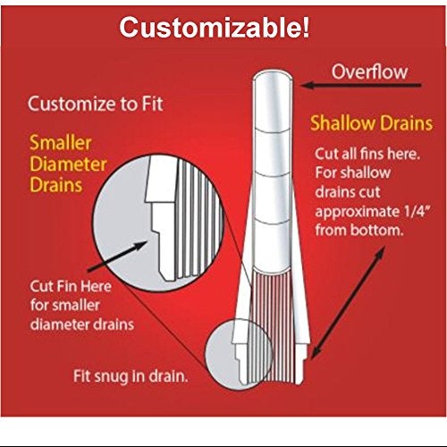 Sevenseas Lint Hair Trapper for filtering Washing Machine Utility Tub and Sink drains-reusable and customizable with built-in overflow guard. Traps Lint, hair and debris from drains, replaces all Mesh filters - Image 3