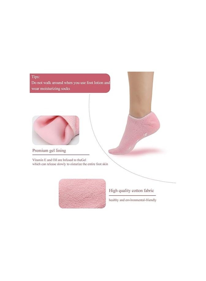 Generic VazzLox Silicon Socks Heel for Crack (1 Pair) Spa Gel Socks for Women and Men, Feet Protector Crack Heel Repair Socks with Moisturizing Natural Oil and Vitamin E Repair Dry Cracked Feet & Soften Skin  - Image 4