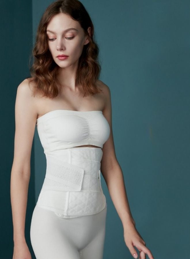 EMXEE Premium Waist Trainer Belt for Slimming, Enhanced Core Support and Comfortable Fit Waist Shaping Belt - Accelerate Weight Loss and Achieve a Sculpted Figure with Our Adjustable Waist Trimmer Grey - Image 3