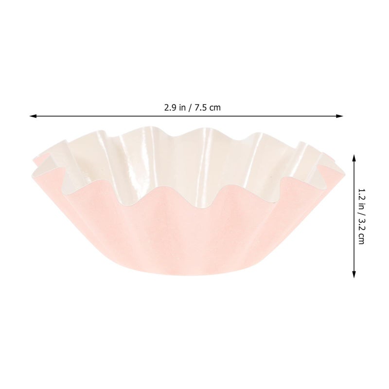50 Pink Greaseproof Mini Cupcake Cases High Temperature Resistant Baking Liners - Image 3