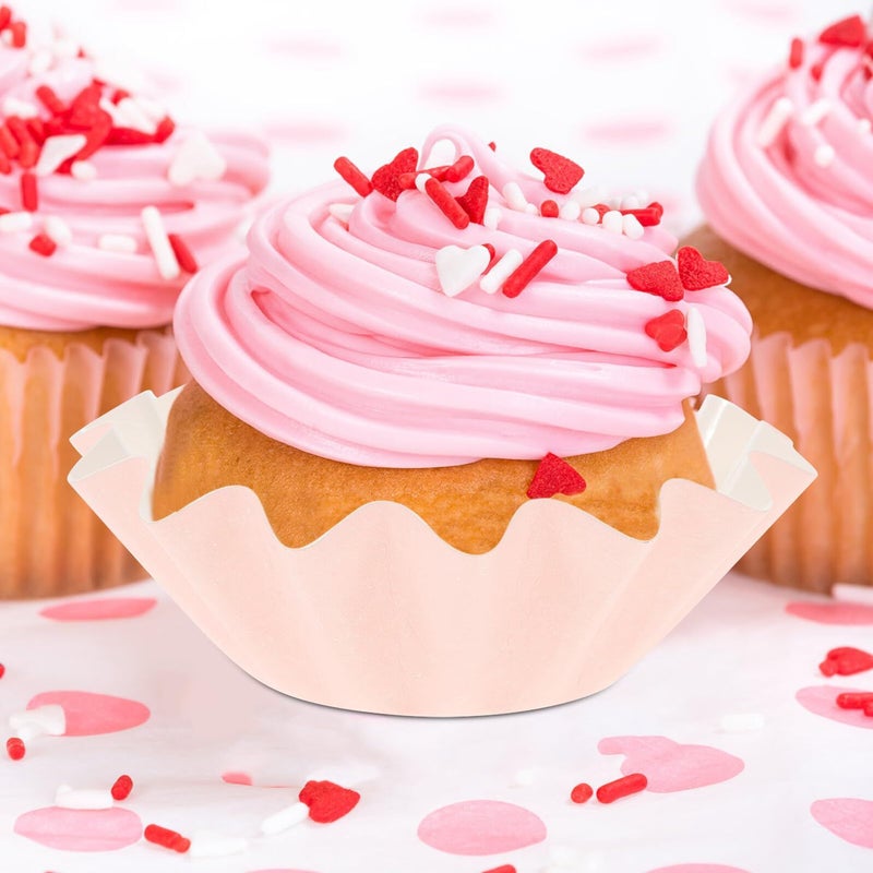 50 Pink Greaseproof Mini Cupcake Cases High Temperature Resistant Baking Liners - Image 5