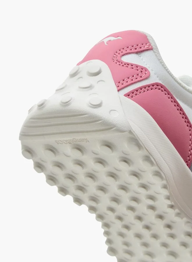kangaROOS Girl's Colourblock Sneakers with Hook and Loop Closure