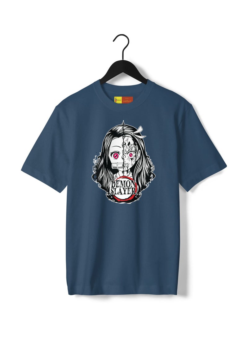 T-Shirt  Demon Slayer Black and White Oversize Unisex