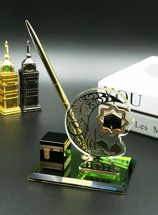 MHONGWEI Islamic Element Handicrafts, Home Decoration Gifts, Simplified Architectural Souvenirs, High-end Office Desktop Ornaments - Image 1