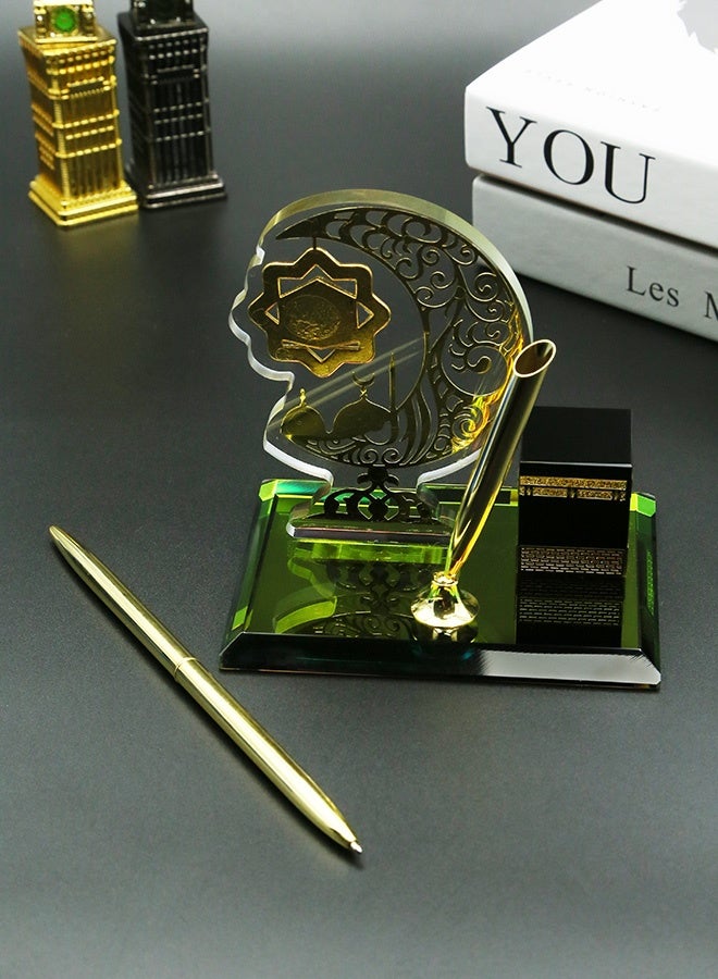 MHONGWEI Islamic Element Handicrafts, Home Decoration Gifts, Simplified Architectural Souvenirs, High-end Office Desktop Ornaments - Image 4