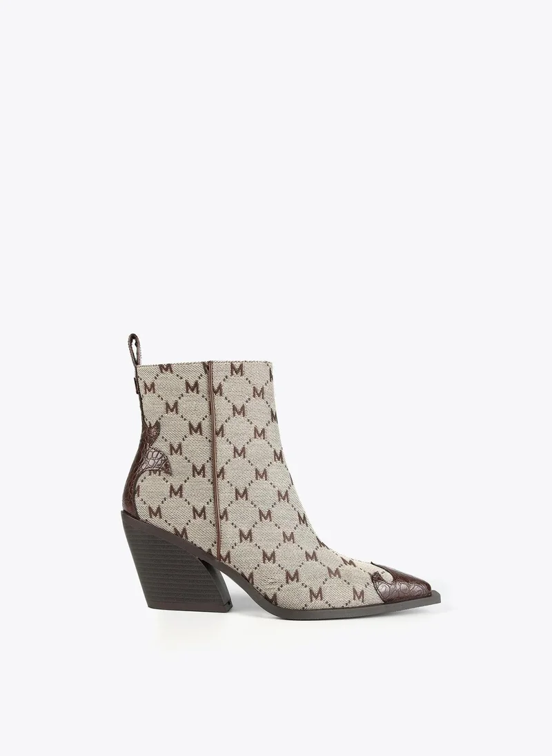 Lola Casademunt Logo cowboy ankle boots
