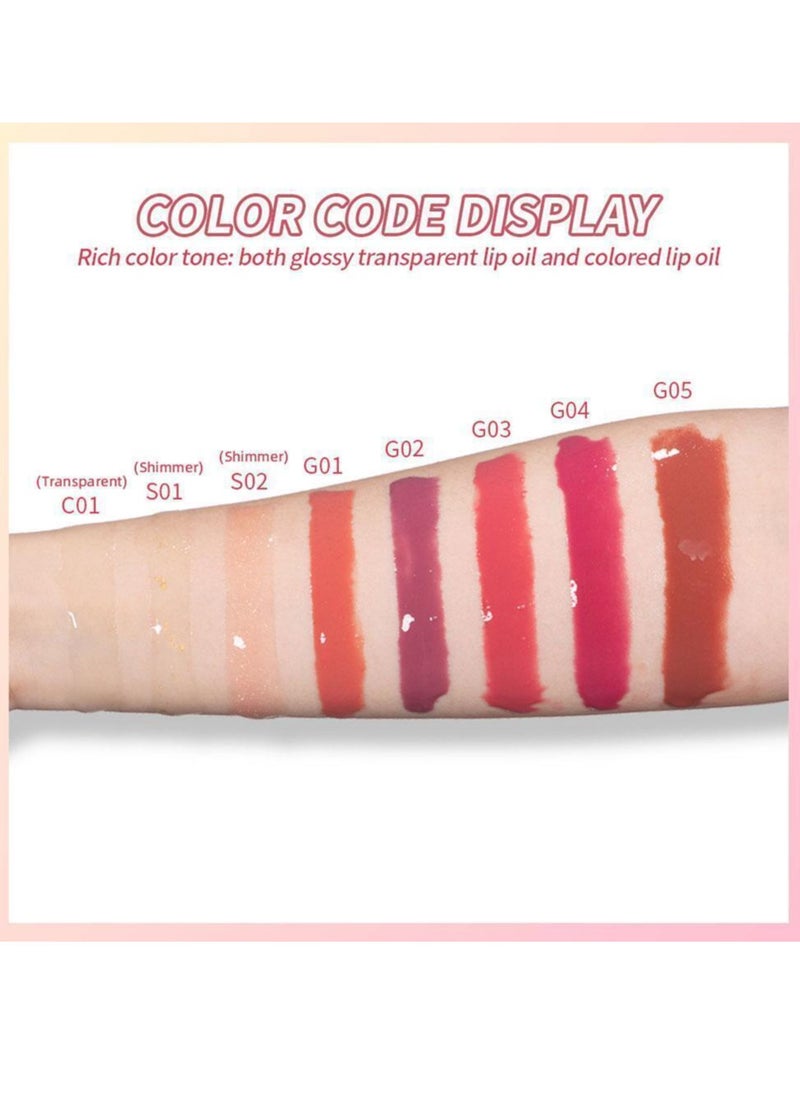 ibcccndc - 6PCS Lip Gloss Set Hydrating Liquid Lipstick Kit High Shine Clear Lip Plumping Glass Finish Lip Oil Gloss High Pigment Moisturizing Long Lasting Repairing Lightening Lip Line Balm 01 - Image 1