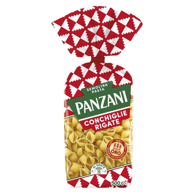 Panzani Conchiglie Rigate Semolina Pasta- 500gms