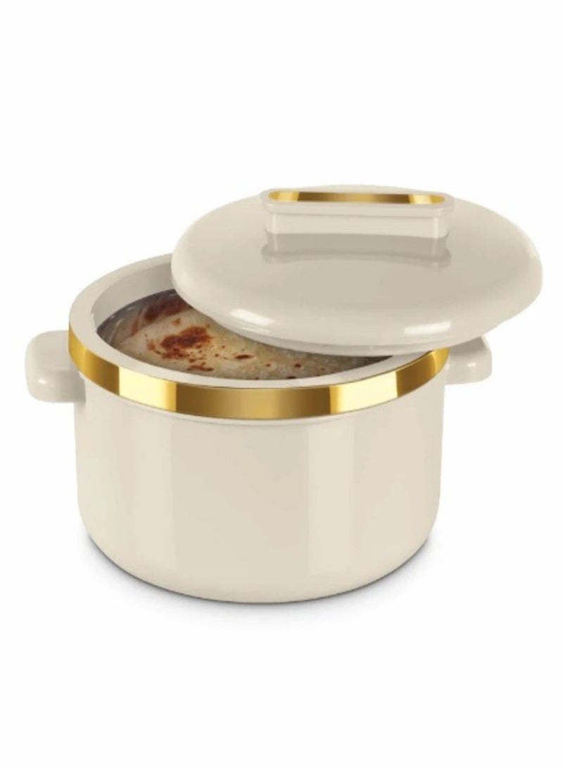 ميلتون طقم حافظات طعام من 3 قطع داخلية من الستانلس ستيل (1000 مل ، 1500 مل ، 2500 مل) بيج/ذهبي - Image 5