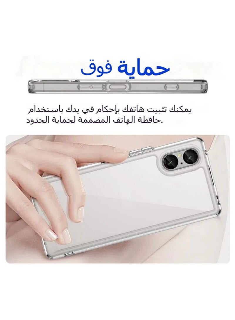 general Compatible with Sony Xperia 5 V Case No Yellowing Drop Protection Thin Flexible Silicone TPU Shockproof Protective Slim Fit Phone Cover - Image 2