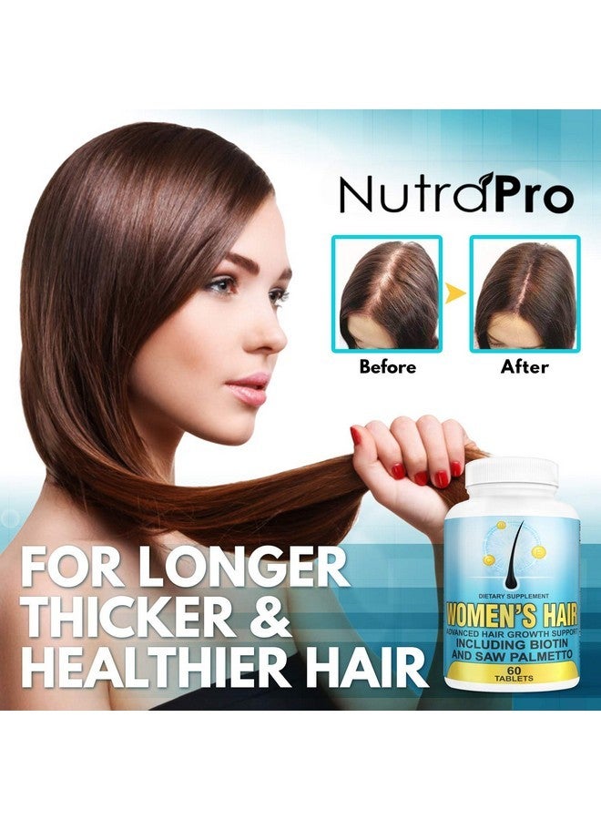 NutraPro Hair Growth Vitamins With Saw Palmetto for Women-DHT Blocker,Hair Growth Supplement for Thicker And Perfect Hair.Hair Growth Pills for Thinning Hair.Get Healthy,Glow,Longer,Thick Hair.With Biotin. - Image 2