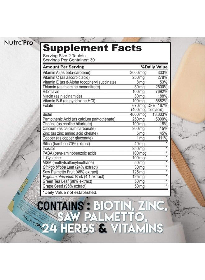 NutraPro Hair Growth Vitamins With Saw Palmetto for Women-DHT Blocker,Hair Growth Supplement for Thicker And Perfect Hair.Hair Growth Pills for Thinning Hair.Get Healthy,Glow,Longer,Thick Hair.With Biotin. - Image 5