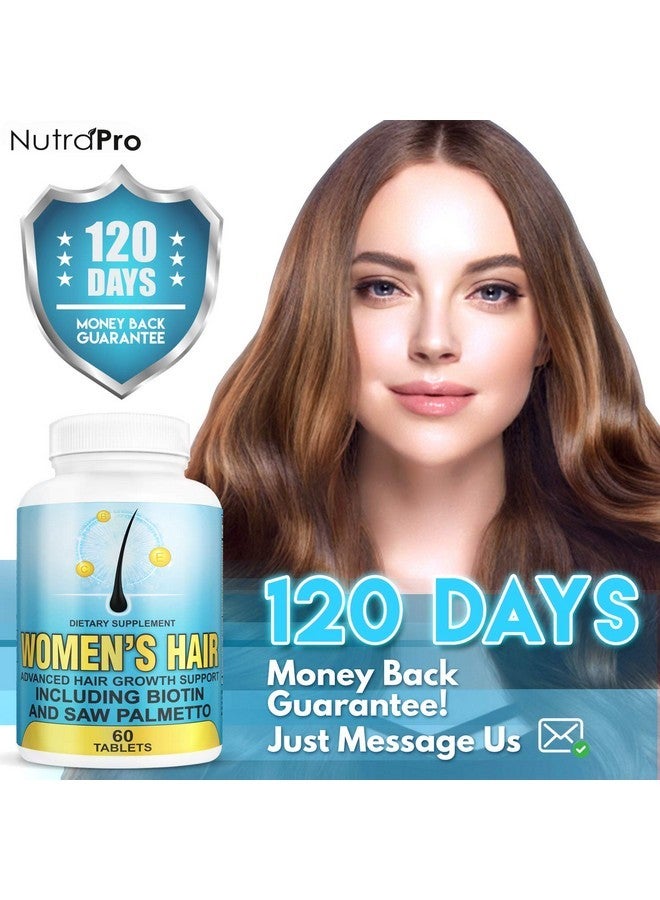 NutraPro Hair Growth Vitamins With Saw Palmetto for Women-DHT Blocker,Hair Growth Supplement for Thicker And Perfect Hair.Hair Growth Pills for Thinning Hair.Get Healthy,Glow,Longer,Thick Hair.With Biotin. - Image 4