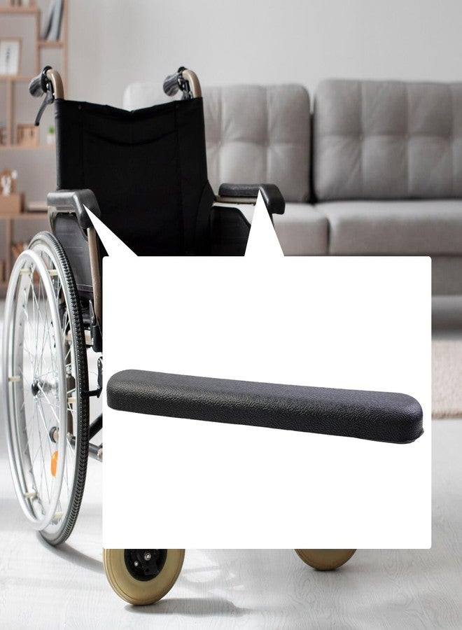 Nicerity 2Pcs Full Length Armrest 13" Long Wheelchair and Transport Chair arm Cushions for for Power Scooter, Chairs, DIY Install (Black) - Image 2