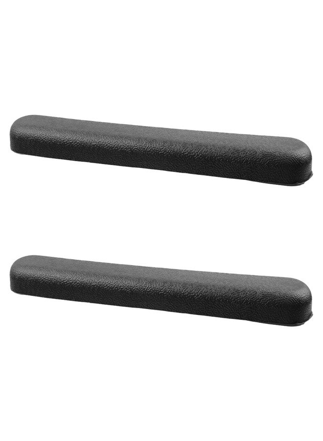 Nicerity 2Pcs Full Length Armrest 13" Long Wheelchair and Transport Chair arm Cushions for for Power Scooter, Chairs, DIY Install (Black) - Image 1