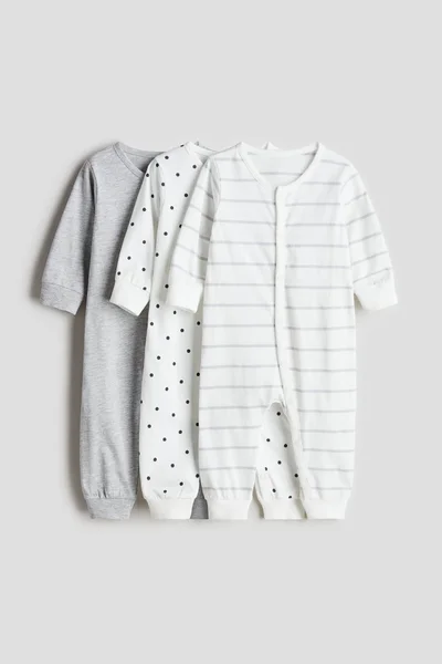 H&M 3-Pack Cotton Pyjamas