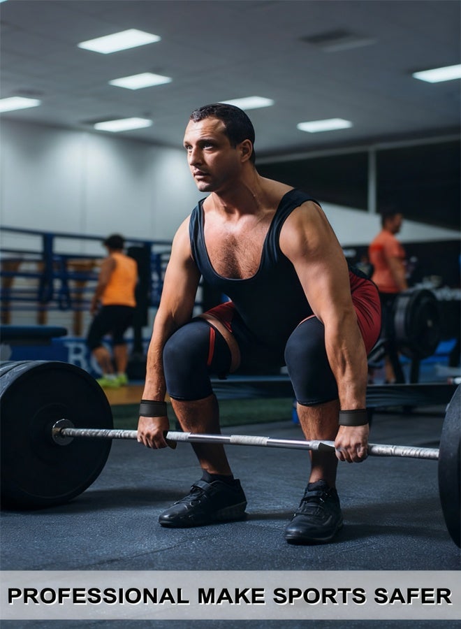 Jourvent Non-Slip Silicone Lifting Straps, Straps for Gym, Weightlifting, Wristbands Gym Straps for Gym Women, Men, Weightlifting, Bodybuilding, Strength Training - Image 4