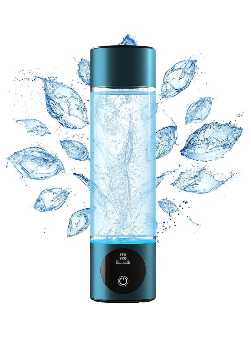 Portable Hydrogen Water Bottle with OLED Display, 3000ppb Pure Hydrogen Concentration, SPE/PEM Technology for Sports and Travel, 280ml - Image 1