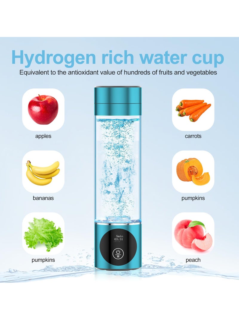 Portable Hydrogen Water Bottle with OLED Display, 3000ppb Pure Hydrogen Concentration, SPE/PEM Technology for Sports and Travel, 280ml - Image 5