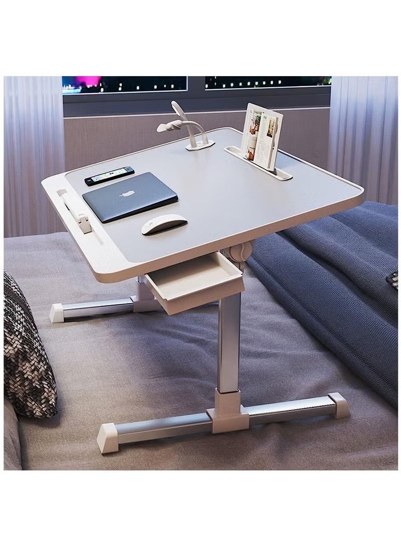 Laptop Desk for Bed, Adjustable Laptop Bed Tray Table, Portable Lap Desks with USB Cooling Fan and Foldable Legs, Computer Tray Laptop Stand for Sofa Couch Floor (Grey)