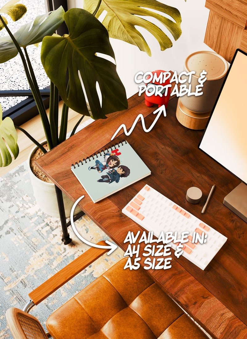 LOUD UNIVERSE Haruhi Suzomiya Jar Cute Couple Lined Writing Journal Haruhi Waifu Wirebound Spiral Notebook Haruhi Suzomiya The Melancholy of Haruhi Suzumiya-Anime Character Fan - Image 5