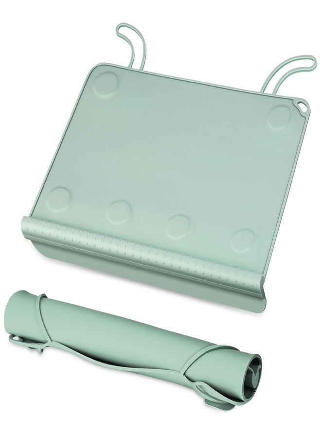 DZDOV Silicone Placemat for Toddler Eating: Wipe Clean & Roll Up in The Diaper Bag - Table Mat for Restaurant/Travel/On-The-Go - Image 1