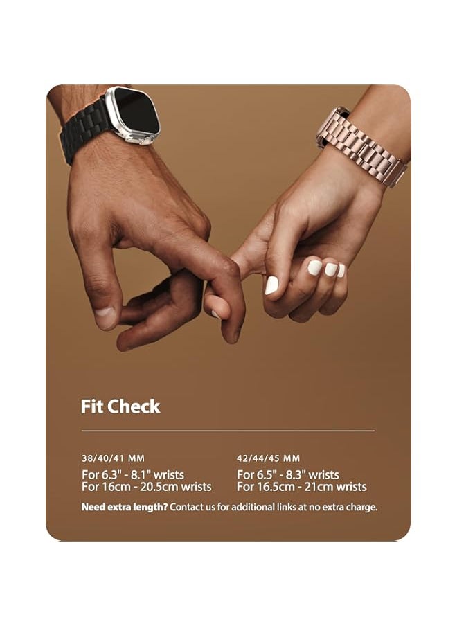 Generic - Compatible Apple Watch Straps 38mm 40mm 41mm 42mm 44mm 45mm 49mm, Stainless Steel iWatch Band with Case for Apple Watch Series 8/7/6/5/4/3/2/1/SE/SE2/Ultra - Image 1