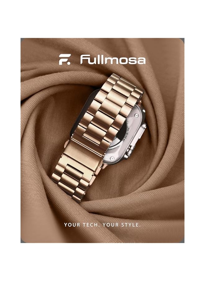 Generic - Compatible Apple Watch Straps 38mm 40mm 41mm 42mm 44mm 45mm 49mm, Stainless Steel iWatch Band with Case for Apple Watch Series 8/7/6/5/4/3/2/1/SE/SE2/Ultra - Image 1