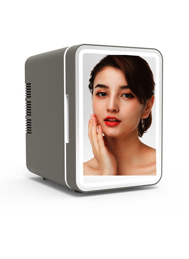 Joshberg Skincare Fridge With Dimmable LED Light Mirror, 4L Makeup Mini Fridge for Bedroom, Car, Office & Dorm, Cooler & Warmer, Portable Small Refrigerator for Cosmetics, Skin Care and Food, White  - Image 2