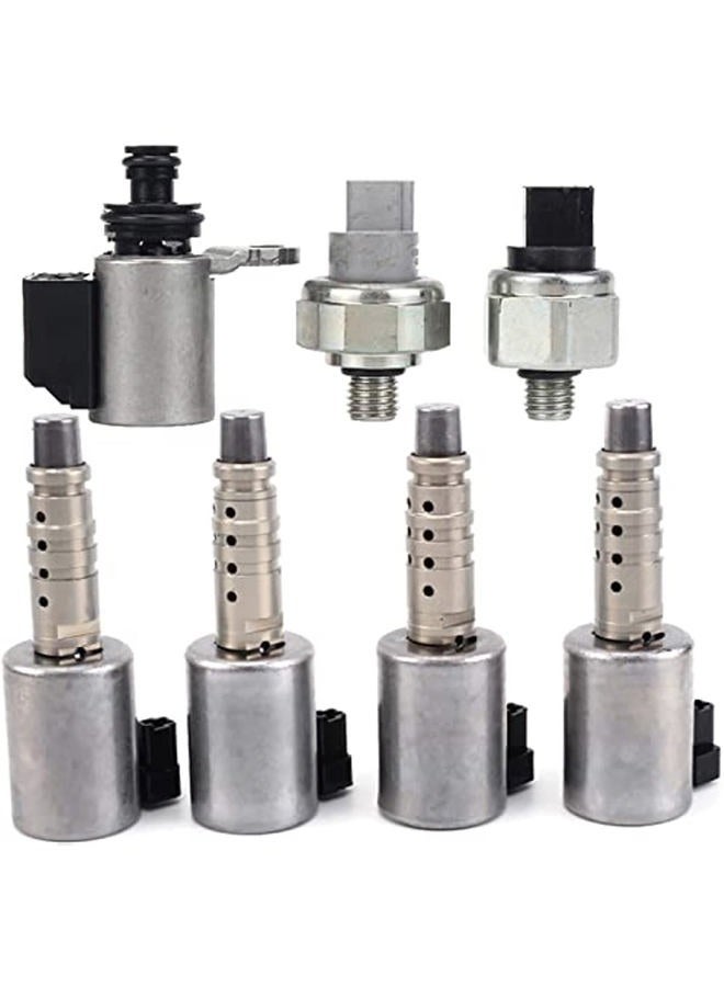 WOWAUTO JF017E RE0F10E Transmission Solenoids Kit with Pressure Sensor Compatible with Nissan Altima Infiniti JX35 2012-2016 - Image 1