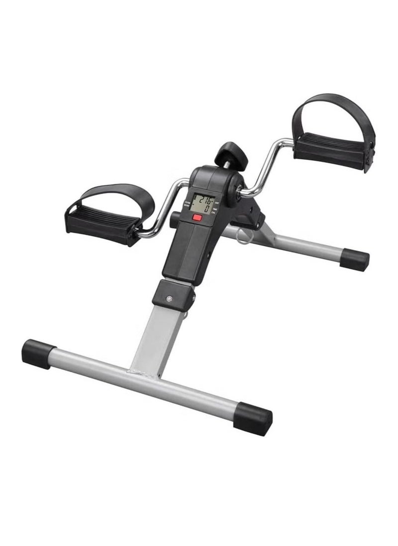 ALCOACH Mini Exercise Bike with Digital Monitor Portable Exercise Bike Pedals under Desk Mini Cycle Bike for Legs And Arms Exerciser with Hand Grip  - Image 2