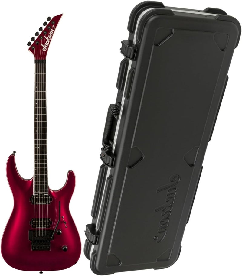 Jackson Pro Plus Dinky DKA 6String Electric Guitar Oxblood Bundle with Jackson Heavy Duty Hardshell Case 2 items - Image 1