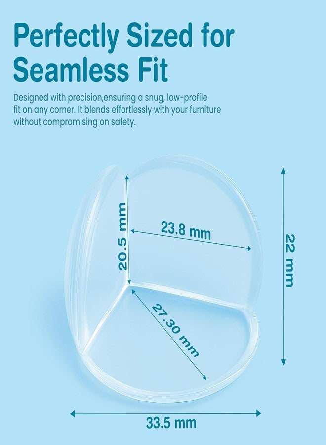 ON STORE Corner Protector for Baby, Furniture Corner Guards & Edge Safety Bumpers - Baby Proof Table Corner Cushion - Clear & Transparent Silicone Protectors for Child Safety (Round, Pack of 16) - Image 2