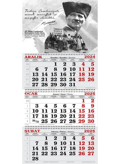 GENC DIJITAL BASKI GENC DIGITAL PRINTING 2025 Sailor Calendar-In Memory of October 29 